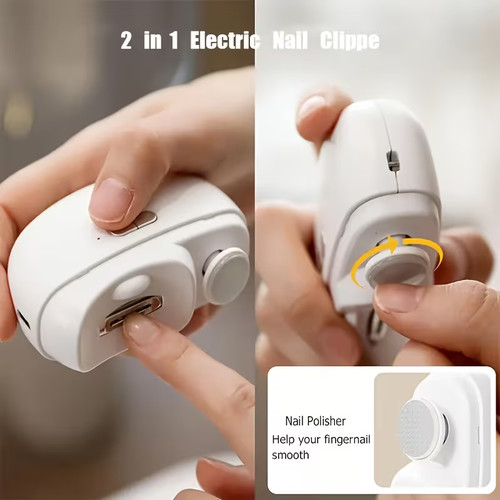 2in1 electric nail clippers - nail,