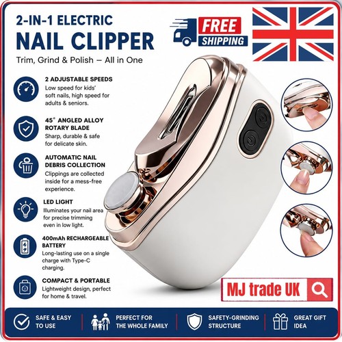 Electric nail clippers 2in1 - electric,